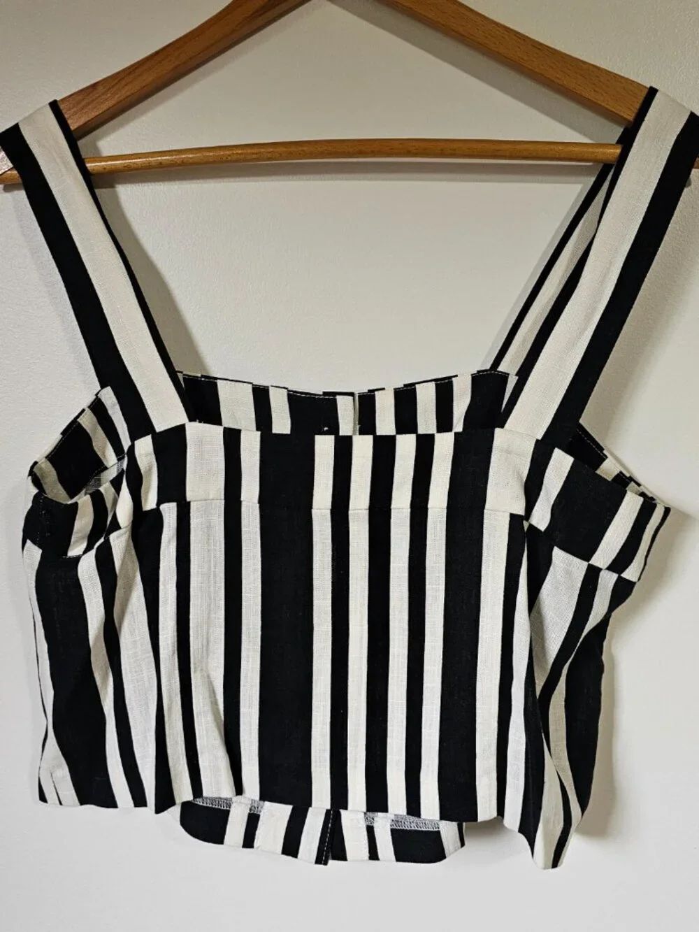 NWT WILLOW 2 PC TANK TOP AND PANTS STRIPED WHITE BLACK SIZE S/M - Picture 3 of 16